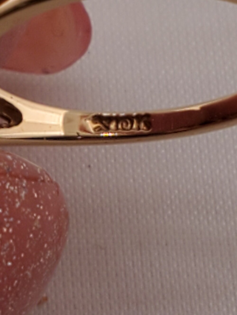 10k Black Hills Gold MOP Ring 6.75 - Picture 8 of 11